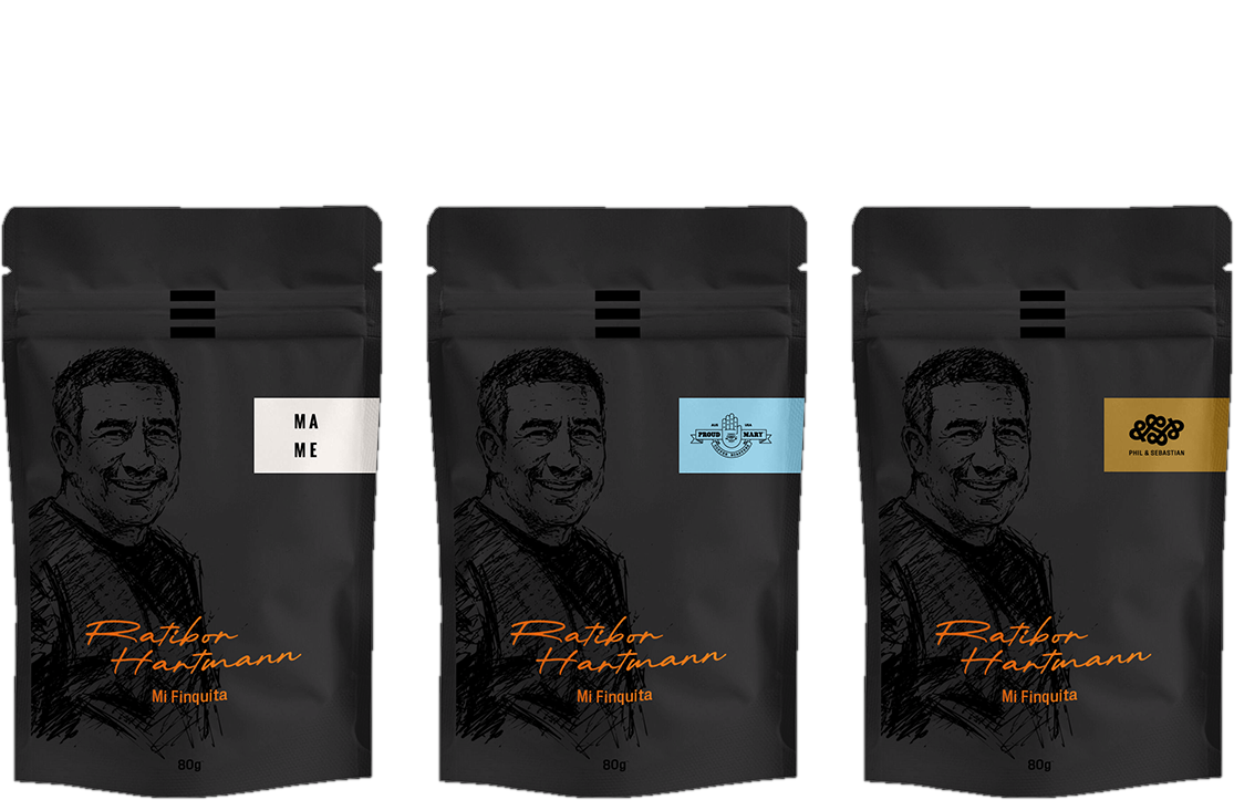 Three Project III pouches: MAME, Proud Mary and Phil & Sebastian